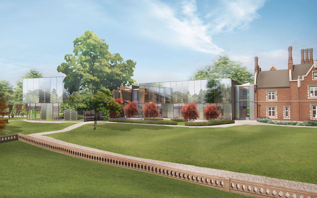 Computer image of new glass extension