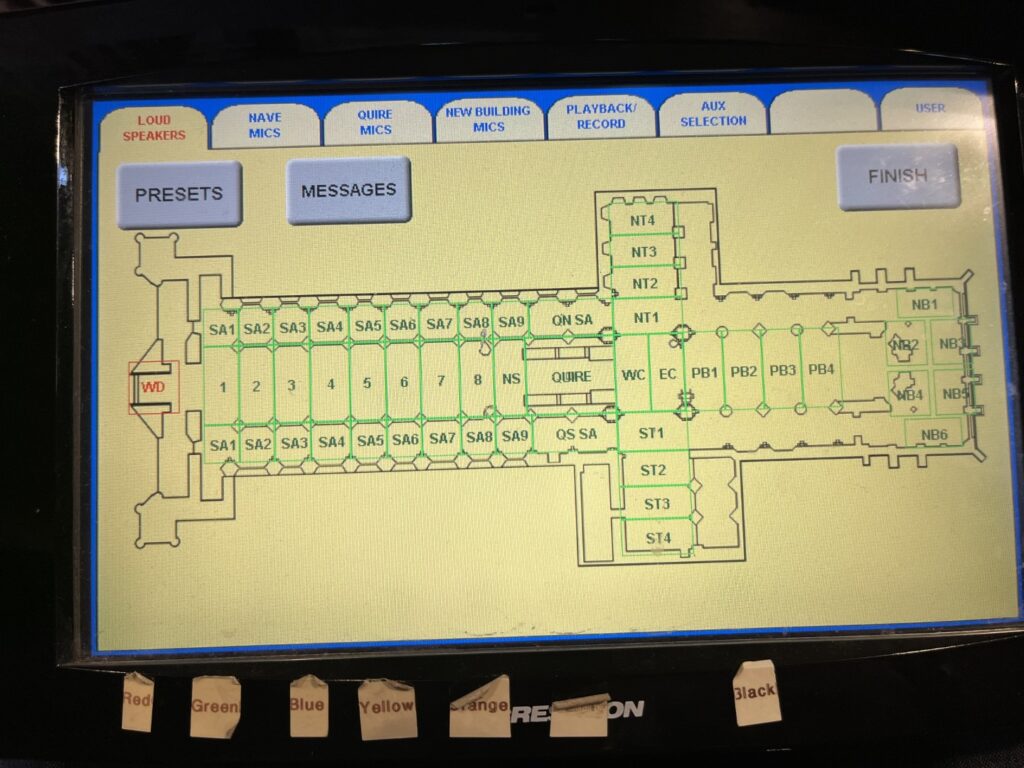 Plan of cathedral layout