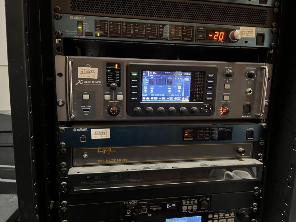 Sound system control panel