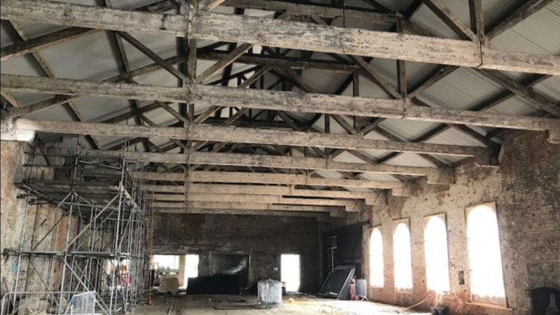 Fletton Quays 01 Interior of barn type office